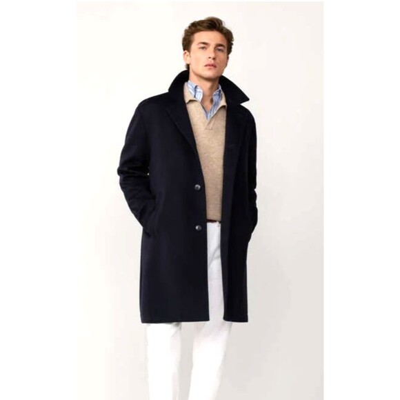 Faconnable Other - Faconnable Men’s 100% Cashmere Coat size 60L /50US Black Made in Poland